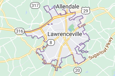Our Lawrenceville, GA Service Area