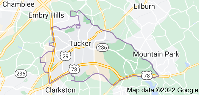 Our Tucker, GA Service Area